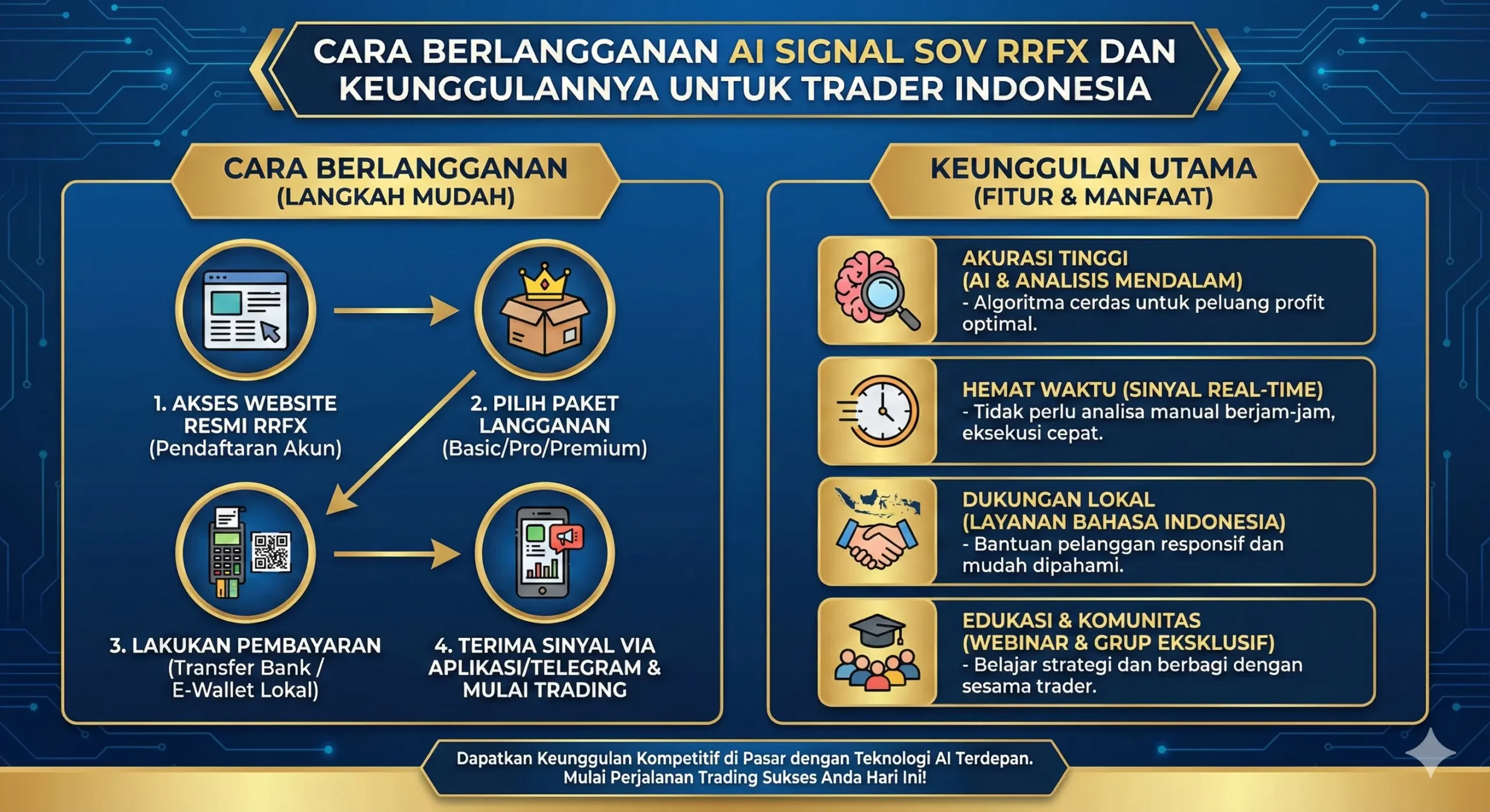 Cara Berlangganan AI Signal SOV RRFX dan Keunggulannya untuk Trader Indonesia