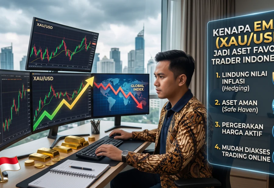 Kenapa Emas (XAU/USD) Jadi Aset Favorit Trader Indonesia di Tengah Ketidakpastian Ekonomi Global