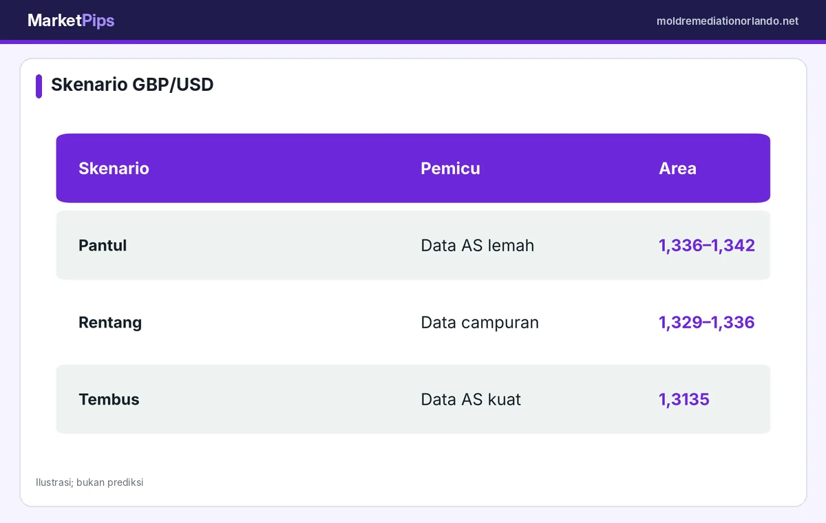 Skenario GBP/USD jangka pendek