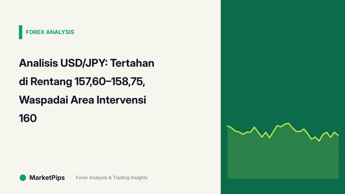 Analisis USD/JPY: Tertahan di Rentang 157,60–158,75, Waspadai Area Intervensi 160
