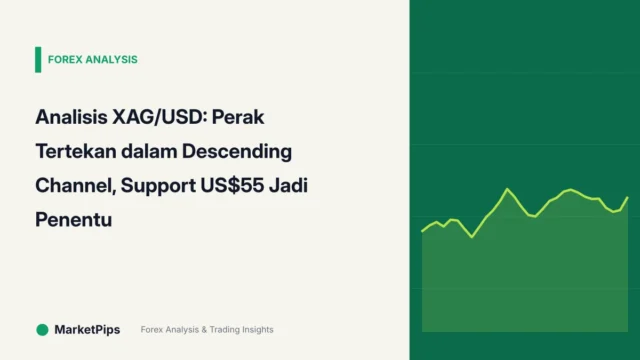 Analisis XAG/USD: Perak Tertekan dalam Descending Channel, Support US$55 Jadi Penentu