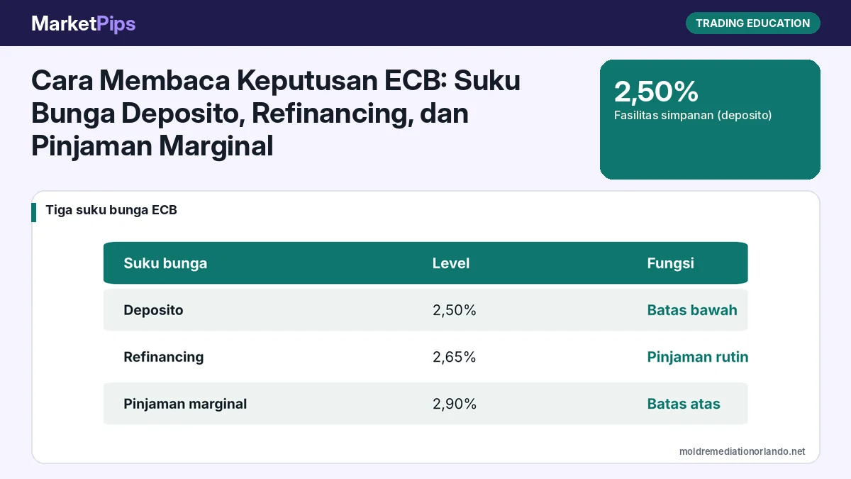 Cara Membaca Keputusan ECB: Suku Bunga Deposito, Refinancing, dan Pinjaman Marginal