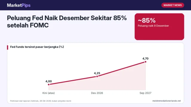 Peluang Fed Naik Desember Sekitar 85% setelah FOMC: Data Apa yang Bisa Mengubahnya?