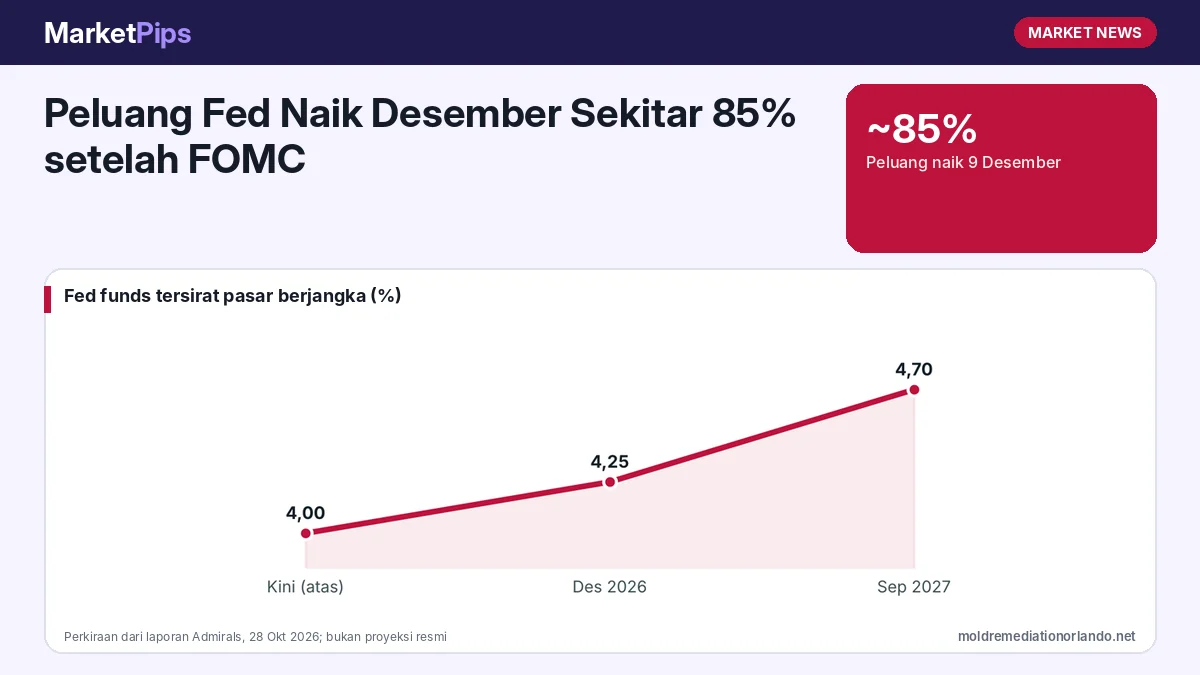 Peluang Fed Naik Desember Sekitar 85% setelah FOMC: Data Apa yang Bisa Mengubahnya?