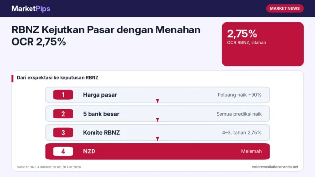 RBNZ Kejutkan Pasar dengan Menahan OCR 2,75%: Kelima Bank Besar Selandia Baru Salah Memprediksi, Ini Pelajarannya bagi Trader